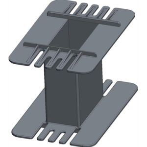 E80/38/20 BOBBIN, TRIPLESTACK